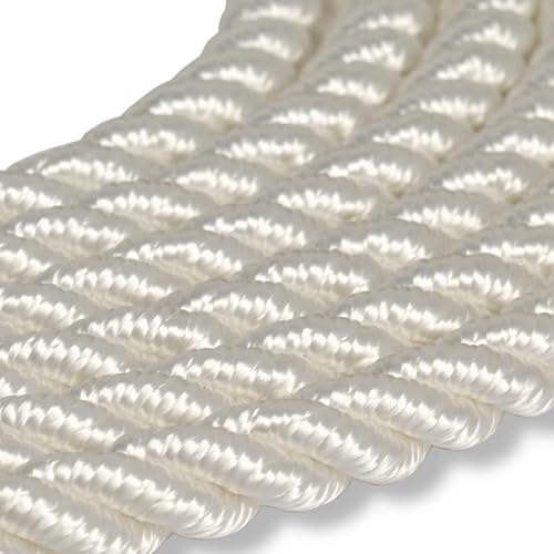006004271 Gherlino cima per ormeggio, diametro 12 mm, 10 metri, bianco - Honorern
