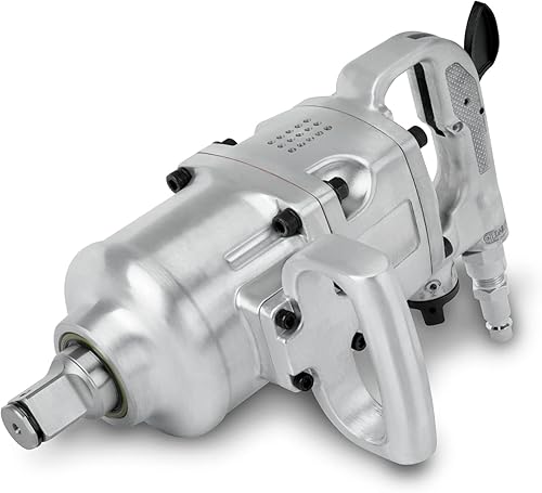 Avvitatore ad impulsi avvitatore pneumatico con presa da 1 pollice e attacco per aria compressa da 1/2 pollice (1620 Nm, mandrino lungo, meccanismo a doppio impatto, 3500 rpm, 2 impugnature) - Honorern