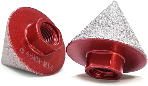 Punte smussate per smussatura, filettatura M14, diametro 48 mm, punte coniche per piastrelle, per modellare e ingrandire i fori esistenti - Honorern