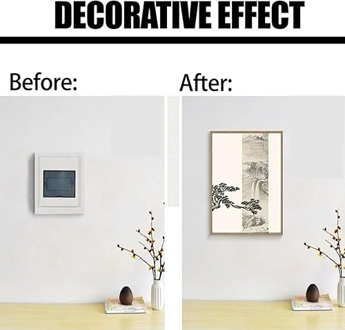 Copertura Decorativa Moderna Scatola Coperchio Decorativo Scatola Copri Contatore Elettrico Interno Quadro Copri Contatore Elettrico Minimalista,A,45X55CM - Honorern