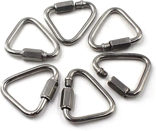 Delta Quick Link 304 - Moschettone a vite con connettore a catena Quicklink in acciaio inox - Honorern