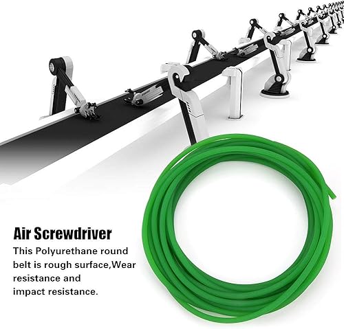 Cinghia tonda in poliuretano accessori utensili elettrici altri accessori utensili elettrici con superficie ruvida con cinghie tonde in uretano ad alte prestazioni per trasmissione verde(4mm*10m) - Honorern