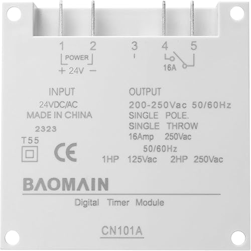 CN101A DC/AC 24V Timer programmabile da 16Amp.,SPST, Timer digitale LCD, a relè a tempo Supporto 17 volte Programma giornaliero settimana - Honorern