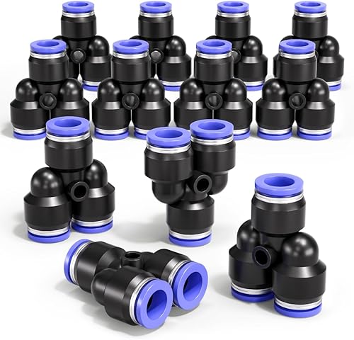 12 Pz 12mm 3 Way Y Splitter Spingere in Connettore Raccordo PY PY PY, 3 Way Plastica Quick Release Adattatore Linea Aerea - Honorern