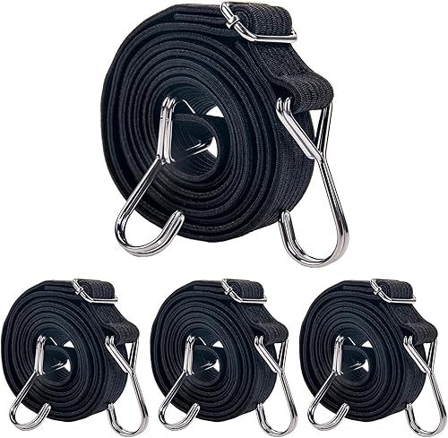 2M Corde Elastiche Con Gancio, Corda Elastica, Corda Elastica Con Gancio, Elastici Con Ganci, Cinghie Elastiche, Elastico Con Gancio, Corda Elastica Per Teloni, Elastici Portapacchi(Blu) - Honorern