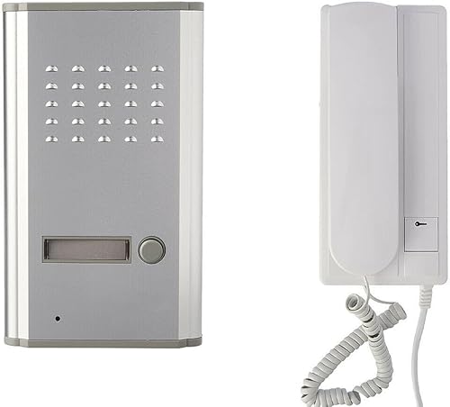 Kit citofono bianco monofamiliare 1 cornetta apricancello esterno 2fili rl-3208a - Honorern