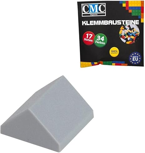 50 mattoncini per tetto, 2 x 2 45°, mattonelle per tetto, mattonelle inclinate, diversi colori (rosso/620) - Honorern