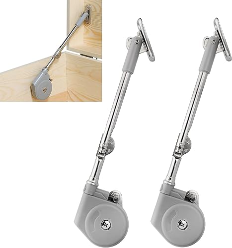 LIKERAINY 90 Gradi Supporto del Coperchio con Chiusura Morbida per Porte a Ribalta Apertura Verso l'Alto Cerniera Ammortizzatore per Armadio Coperchio Scatola Cassapanca dei Giocattoli 2 Set - Honorern