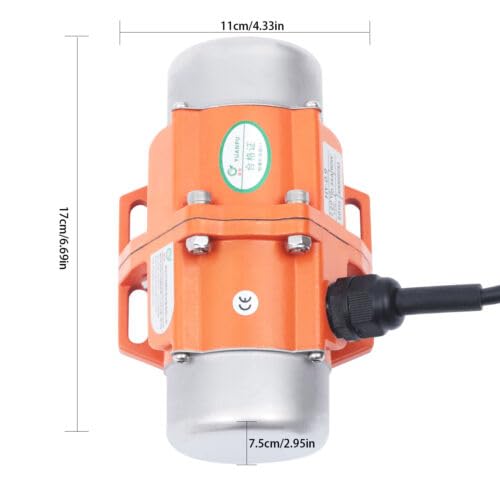 vinnyooc 220V 90W Motore Vibratore Calcestruzzo 1 Fase Motore Vibrante Asincrono 3000RPM Motore A Balourd Concrete Motore Vibrante Per Miniera Carbonio Elettricità Costruzione - Honorern