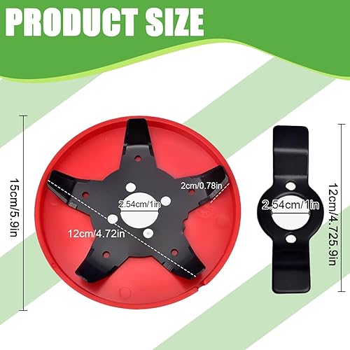 Testina per Decespugliatore, Disco Decespugliatore, Disco per Diserbo, Accessori Decespugliatore, Spazzola per decespugliatore, Decespugliatore per Erbacce, Adatta per Diserbo in Risaie, La Siepe - Honorern