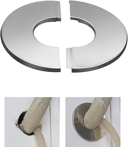 Rosetta fumaria, rosetta di copertura in acciaio inox, manicotto per tubo, accessorio per camino,(DN 160 mm) (argento) - Honorern