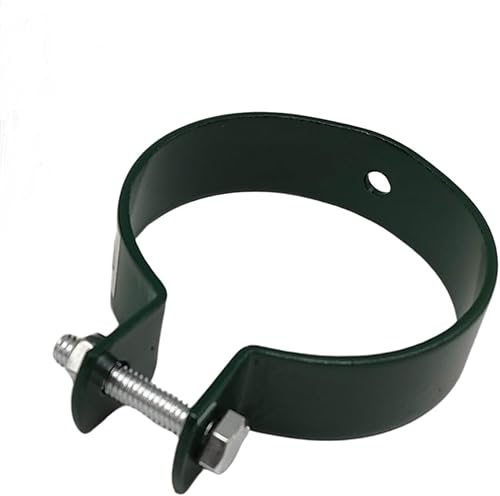 Fascetta per recinzione, fascetta di fissaggio, 60 mm, colore verde, per recinzione, rete metallica, 6 pezzi - Honorern