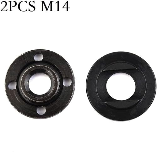 Set di 2 dadi flangiati, smerigliatrice angolare di ricambio con filettatura per M14, dado flangia interna ed esterna, diametro 40 mm, per filettatura mandrino da 14 mm - Honorern