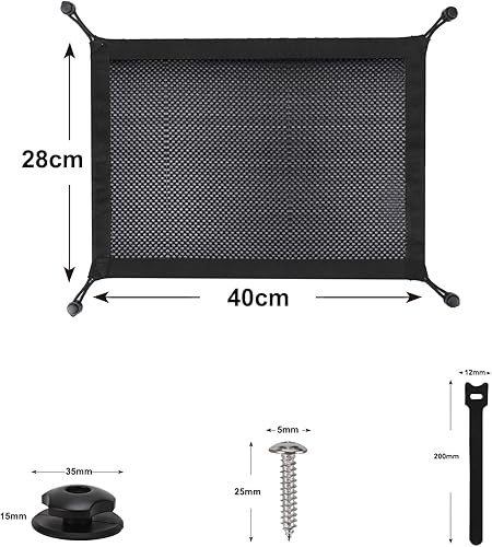 WurdeWindig Rete flessibile da scrivania per rete via cavo, canalina da scrivania, 40 x 28 cm, colore nero, per la gestione dei cavi aperti per tutti i cavi. - Honorern
