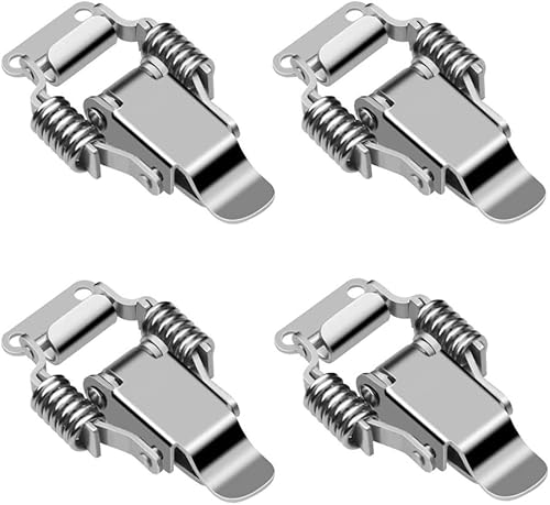4 Pezzi Chiusure a Leva in Acciaio Inox Chiusura a Leva in Acciaio Inossidabile Chiusure a Leva Chiusura a Molla in Acciaio a Leva Blocco Di Tensione In Acciaio Inossidabile - Honorern