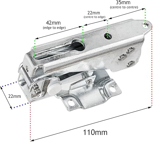 Indesit Ingol - Set di cerniere integrate per porta frigorifero e congelatore (una di ciascuna) - Honorern