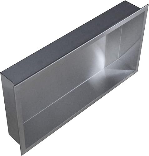 Nicchia da parete BERNSTEIN BS603010-60 x 30 x 10 cm - colore selezionabile, Colore:Acciaio satinato - Honorern