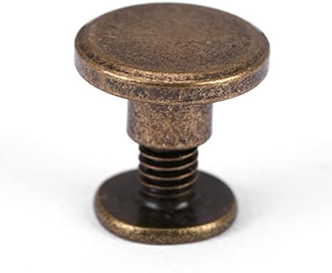 20pcs Viti a Testa Piatta Filettate, Rivetto in Pelle Rivetti per cuoio per Fai Da Te Decorazioni 8mm - Honorern
