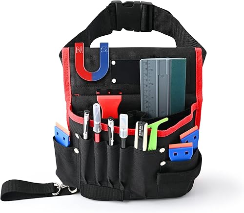 EHDIS Marsupio per Attrezzi Con Passante per Cintura - 10 Scomparti, in Tela, Facile da Pulire - Cintura per Attrezzi, Marsupio Lavoro al Dettaglio - Honorern