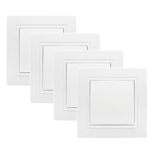 GOIYZTTR 4 Pezzi Interruttori on/off a Incasso, Colore Bianco Interruttore Universale Tutto in uno 250 V 10 A - Honorern