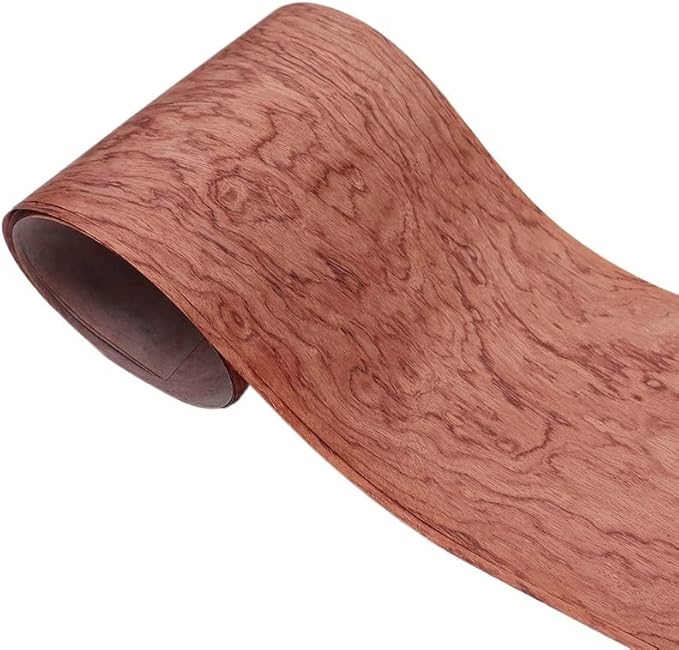 1Pc Impiallacciatura di Palissandro Naturale Ormosia Henryi Prain Impiallacciatura for Mobili Fai da Te Suono/Audio Chitarra 20 * 220 Centimetri - Honorern