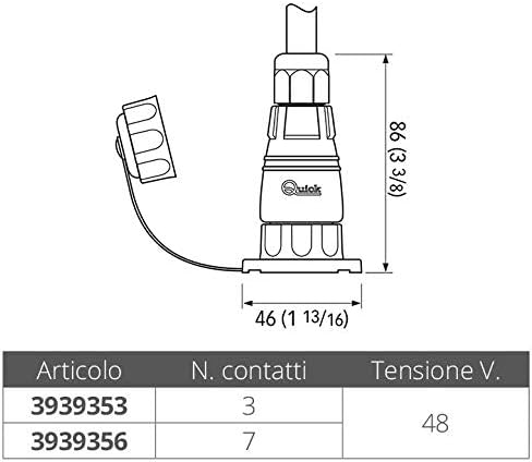CONNETTORE HYPERTAC 7 CONTATTI - Honorern