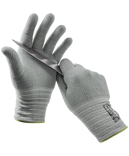 Wahoo Guanti Antitaglio Alimentari, Protezione di Livello D, Guanti a Mandolino per il Taglio della Carne in Cucina, Taglia L - Honorern