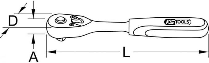 KS Tools 920,1400 cricchetto 1/4 - Honorern