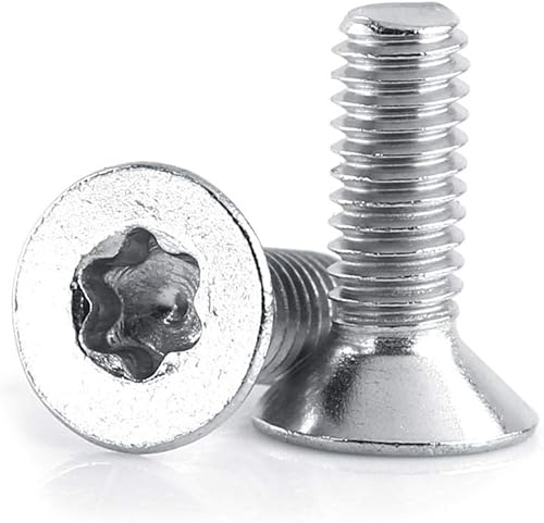 Bulloni, in acciaio inossidabile, con viti a testa piatta, M4x16 mm, 50 pezzi - Honorern