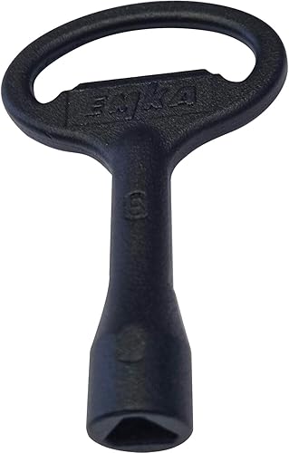 Chiave a bussola triangolare 8 mm, zinco pressofuso nero - Honorern