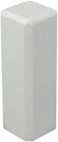 Torre angolari, confezione da 4 barre angolari per interni, angoli esterni, in vero legno laccato bianco (22 x 22 x 81 mm (E4) - Honorern
