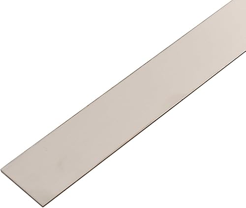 Listello per parete battiscopa, 5 m, in acciaio , piatto, decorazione a specchio, striscia adesiva da parete dorata, 5 m x 4 cm - Honorern