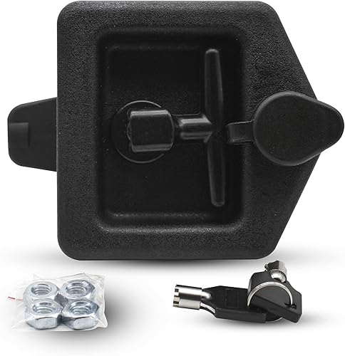 Serratura Camion | 1 Pz | Serrature Antifurto Rimorchio | 124x120x60mm | Plastica | Chiusura di Sicurezza | Maniglia Cassetta Camion, Blocco Porta Furgone - Honorern