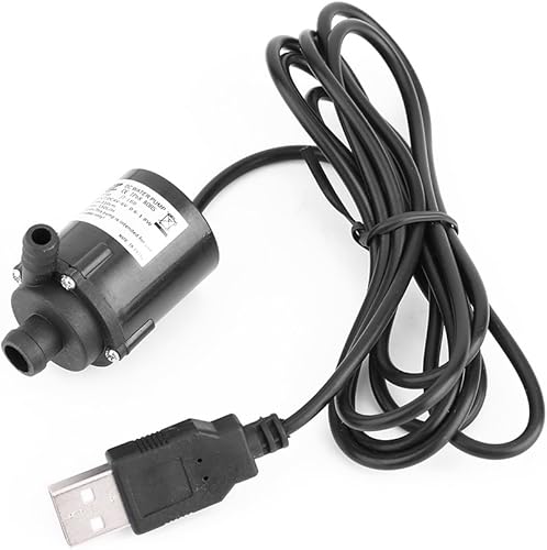 Oumefar Dc 4v 6v Mini pompa anti intasamento Pompa acqua senza spazzole Pompa micro sommergibile Strumenti di pompaggio con connettore USB Base fissa - Honorern