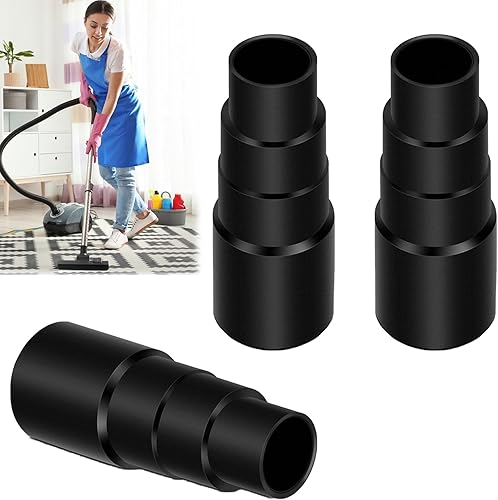 Adattatore Universale per Aspirapolvere, 3pc Connettore Del Tubo Flessibile Aspirapolvere, Universale Adattatore per Tubo di Aspirazione, Accessori Adattatori per Aspirapolvere, Neri - Honorern