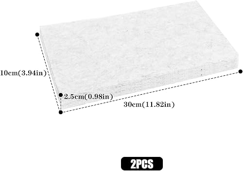 2 Pezzi Fibra Ceramica, Lana di Ceramica per Bioetanolo, Spugna Ceramica Camino, Spugna Camino Bioetanolo Biocaminetto per Camini da Tavolo Interni, Bio-etanolo, Fornello Alcool - Honorern