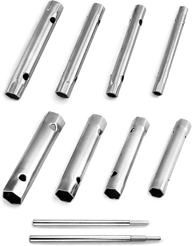 Set Chiavi a Tubo 6 x 7-20 x 22 mm con Barra di Estensione | 10 Pezzi - Honorern