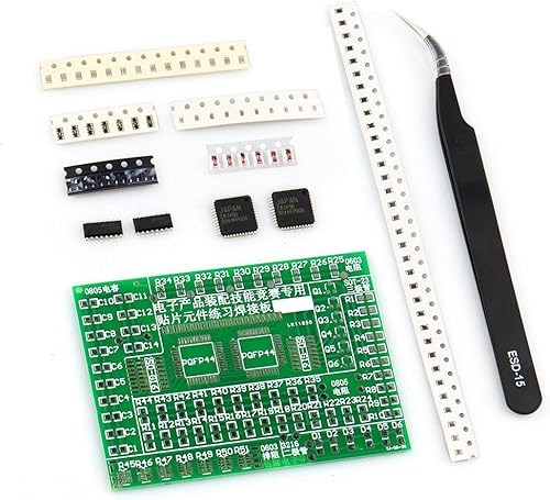 SMD SMT Pratica di Saldatura Fai da Te Allenamento di Saldatura Scheda PCB con Pinzette - Honorern