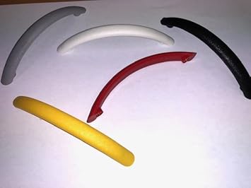 10 pezzi maniglie per mobili in plastica 5 differenti colorazioni interasse 96 mm incluse viti per il montaggio (GIALLO) - Honorern