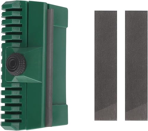 Set di Ravvivatori Per Guide Per Barre Per Motoseghe, Lime Per Catene Per Motoseghe con Sincronizzatore di Guide Per Barre Per Motoseghe Strumento Per Riparare File Riparatore di Guide Per Binari - Honorern