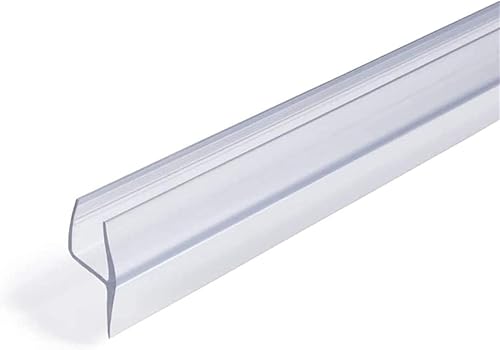 Guarnizione per schermo protettivo doccia,vasca,Guarnizione Doccia Sottoporta, Guarnizione box doccia trasparente,Facile da Installare?per vetro da 4-12 mm (6 mm,h Tipo 200 cm) - Honorern
