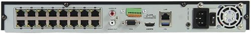 Hikvision DS-7616NI-I2/16P 16CH 16POE Risoluzione 12Mp 16CH POE NVR per IP Camera Supporto Audio bidirezionale e Allarme In/OUT - Honorern