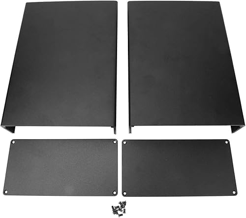 Custodia custodia raffreddamento alluminio, custodia elettronica scatola progetto tipo split 3,1 x 6,3 x 8,7 pollici, scatola strumenti di progetto PCB per circuito elettronico fai-da-te - Honorern