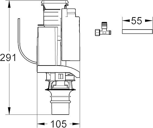 Grohe GRO-38735000 38735000-Pieza de inodoro, Nero - Honorern