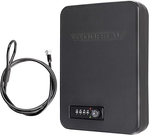 BOOSTEADY Cassaforte per Pistola, Cassaforte Portatile, Cassaforte per Armi con Serratura a Combinazione o Cassaforte per Armi Biometrica Intelligent - Honorern