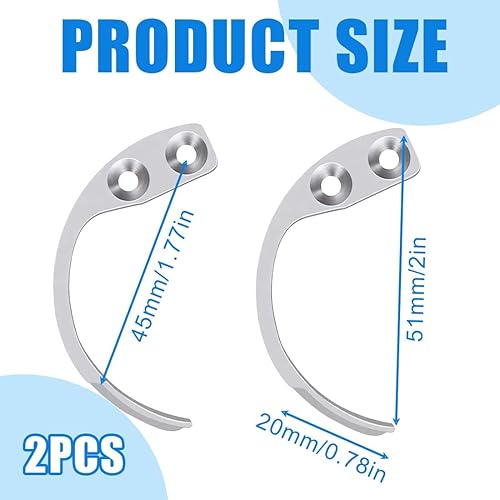 2pcs Antitaccheggio Rimozione,Dispositivo per Rimuovere le Etichette Anti Taccheggio- Chiave Magnetica a Gancio Universale - Separatore Portatile di Etichette di Sicurezza in Acciaio inossidabile - Honorern