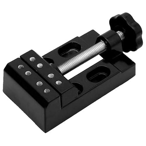 Mini Morsa Apertura Parallela,Morsa Piatta da Banco con Morsetto da Tavolo,Morsa Nucleare per Gioielli,Mini Morsetto Piatto da Banco Morsa,Mini Morsa da Banco a Mascella,Regolabile - Honorern