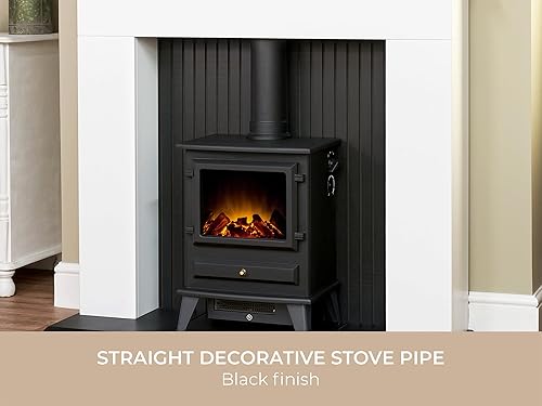 Adam Tubo dritto per stufa nero - Honorern