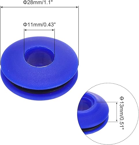 QUARKZMAN Confezione da 20 set di occhielli in plastica per teloni, oantiruggine per teloni di camion, tende tessili teloni per piscine, tende da sole, striscioni, clip di fissaggio, blu - Honorern