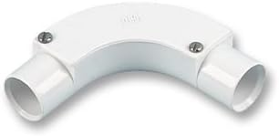 Curva di ispezione - condotto rotondo da 25 mm, accessori per raccordi per condotto Gestione del cavo, Qtà X 1 - Honorern